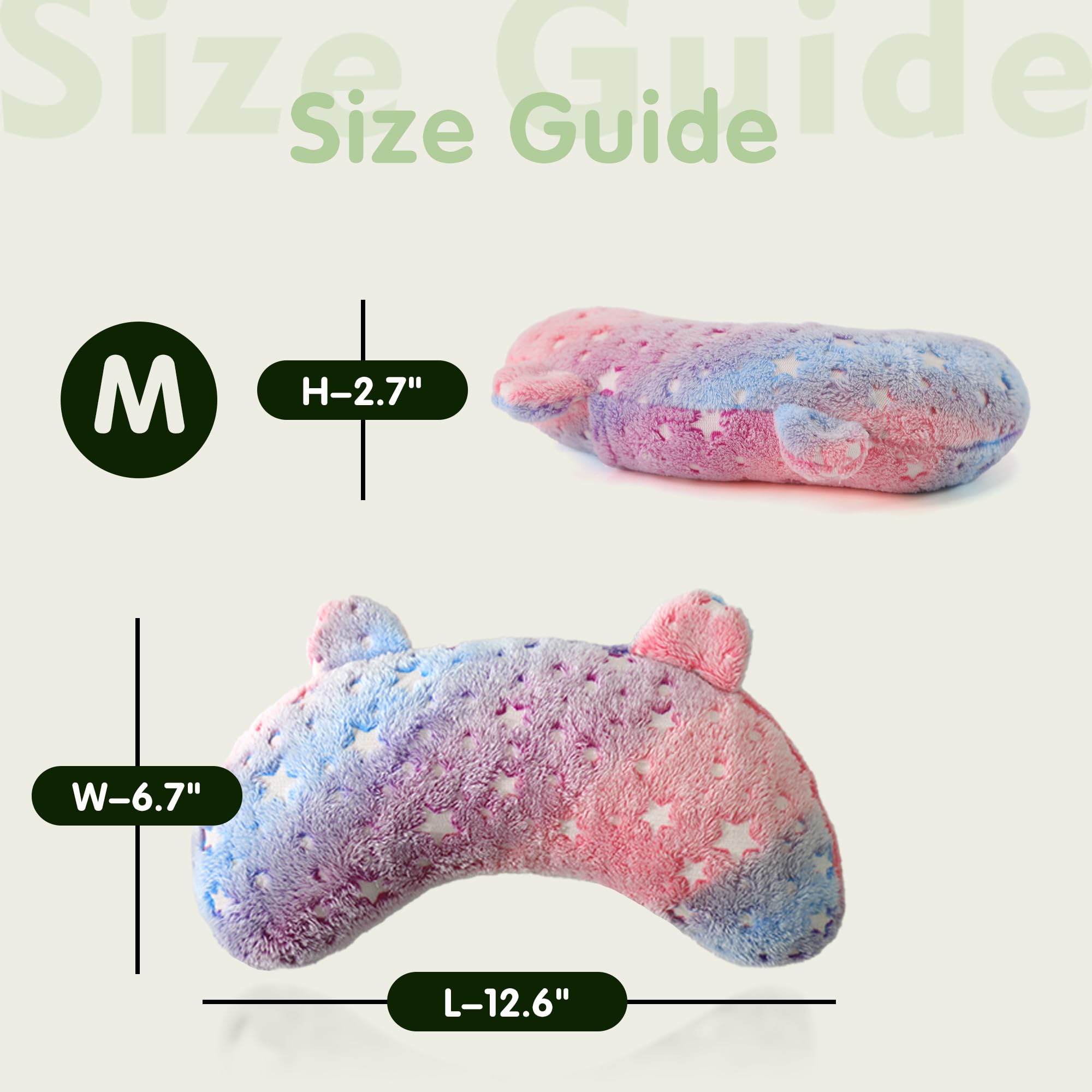 POMESEA dog calming pillow close-up shows plush fabric for soothing touch