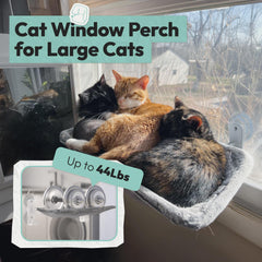 POMESEA large-cat window bed foldable design saves space in small apartments
