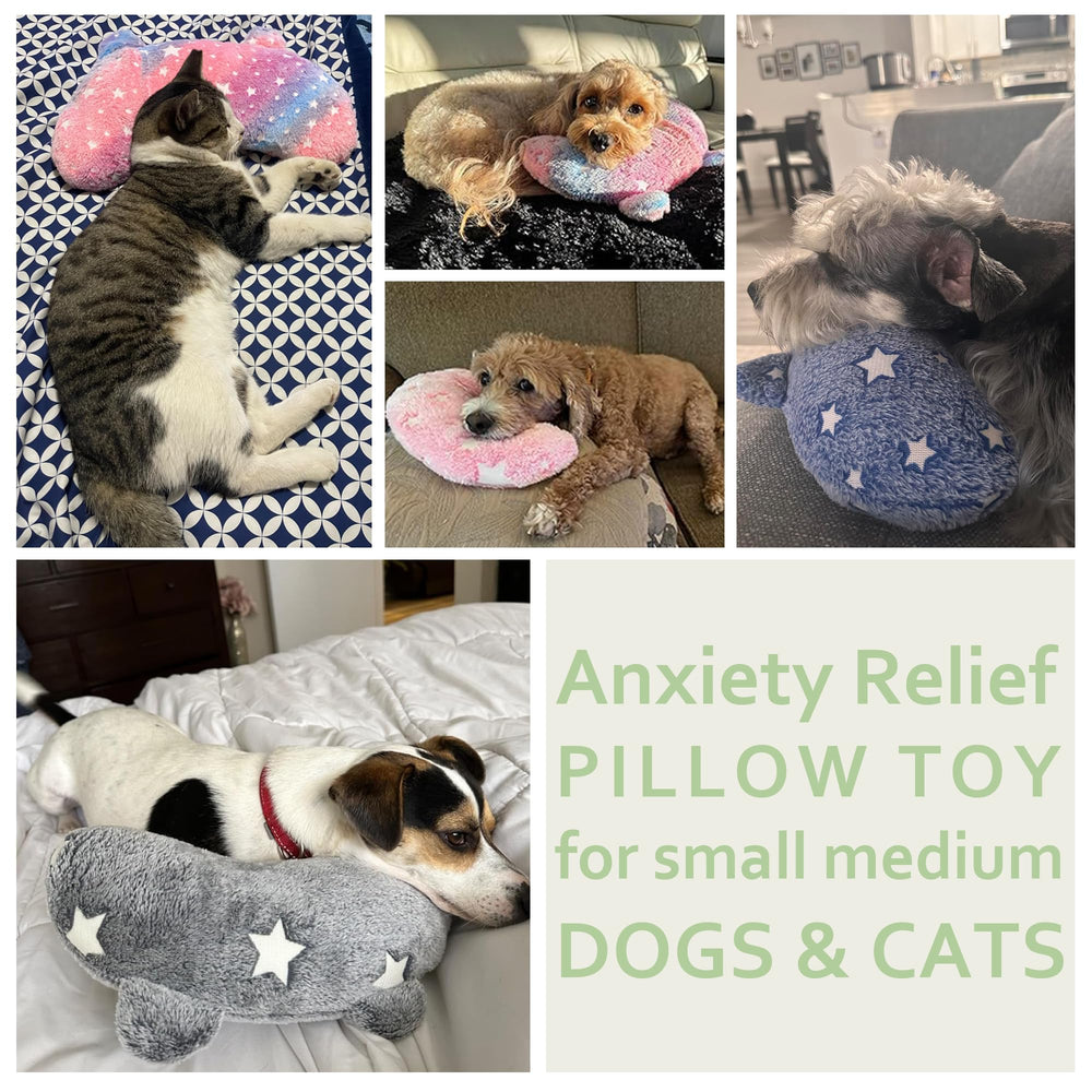 POMESEA pink dog calming pillow with U-shape neck support