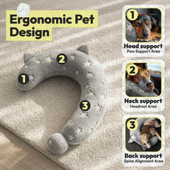 POMESEA question-mark pillow closeup; playful, comforting design.