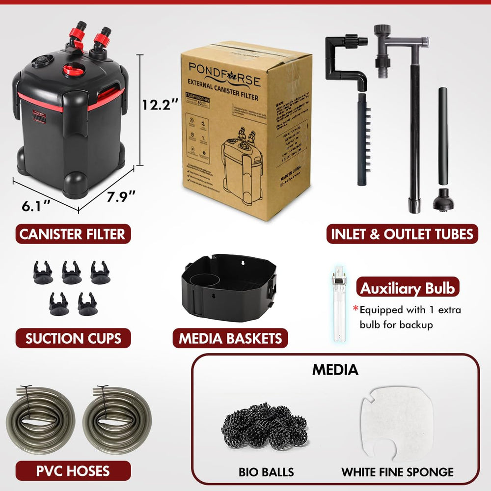 PONDFORSE 30-gallon tank setup demonstrates easy integration