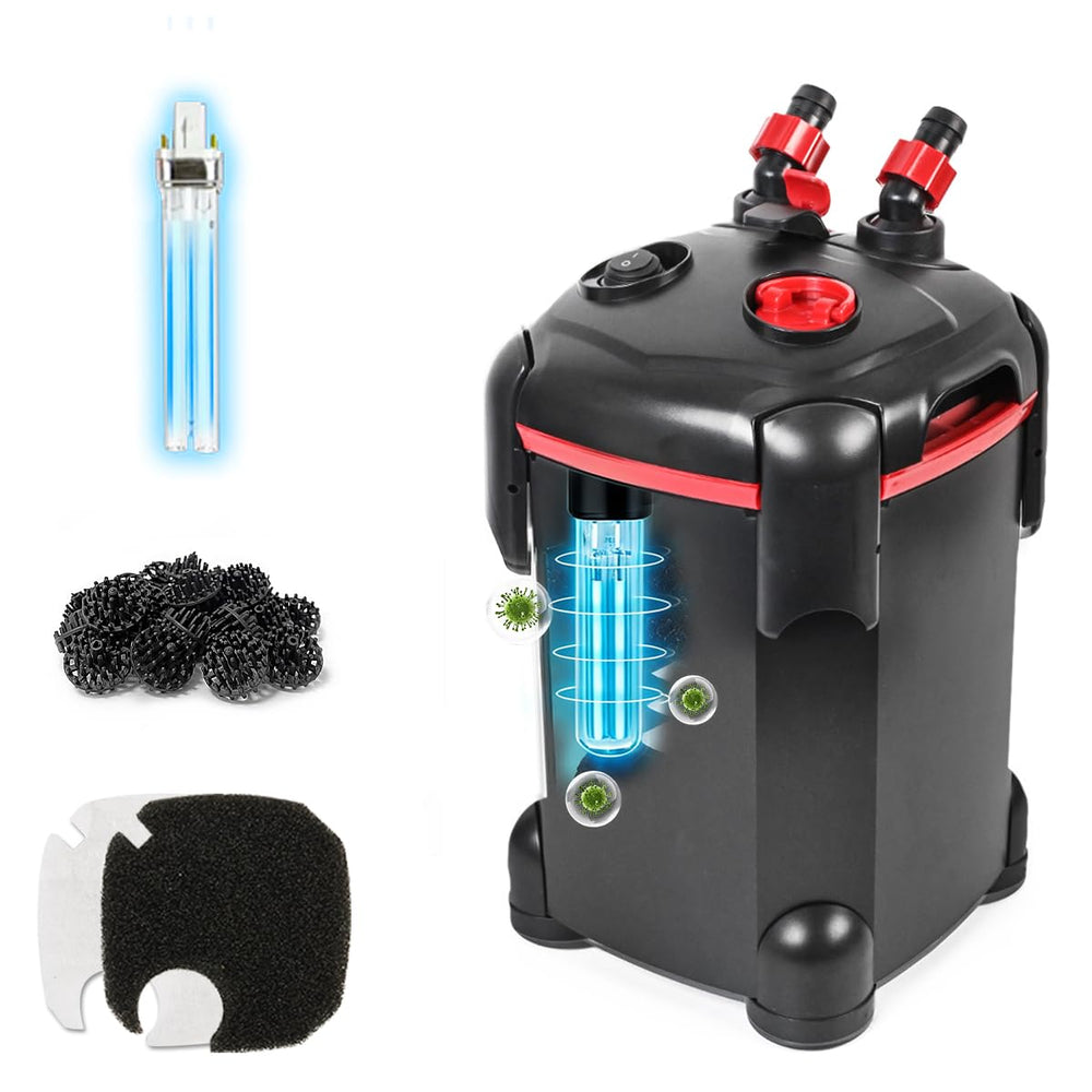 PONDFORSE external filter for aquarium setup improves water movement and clarity