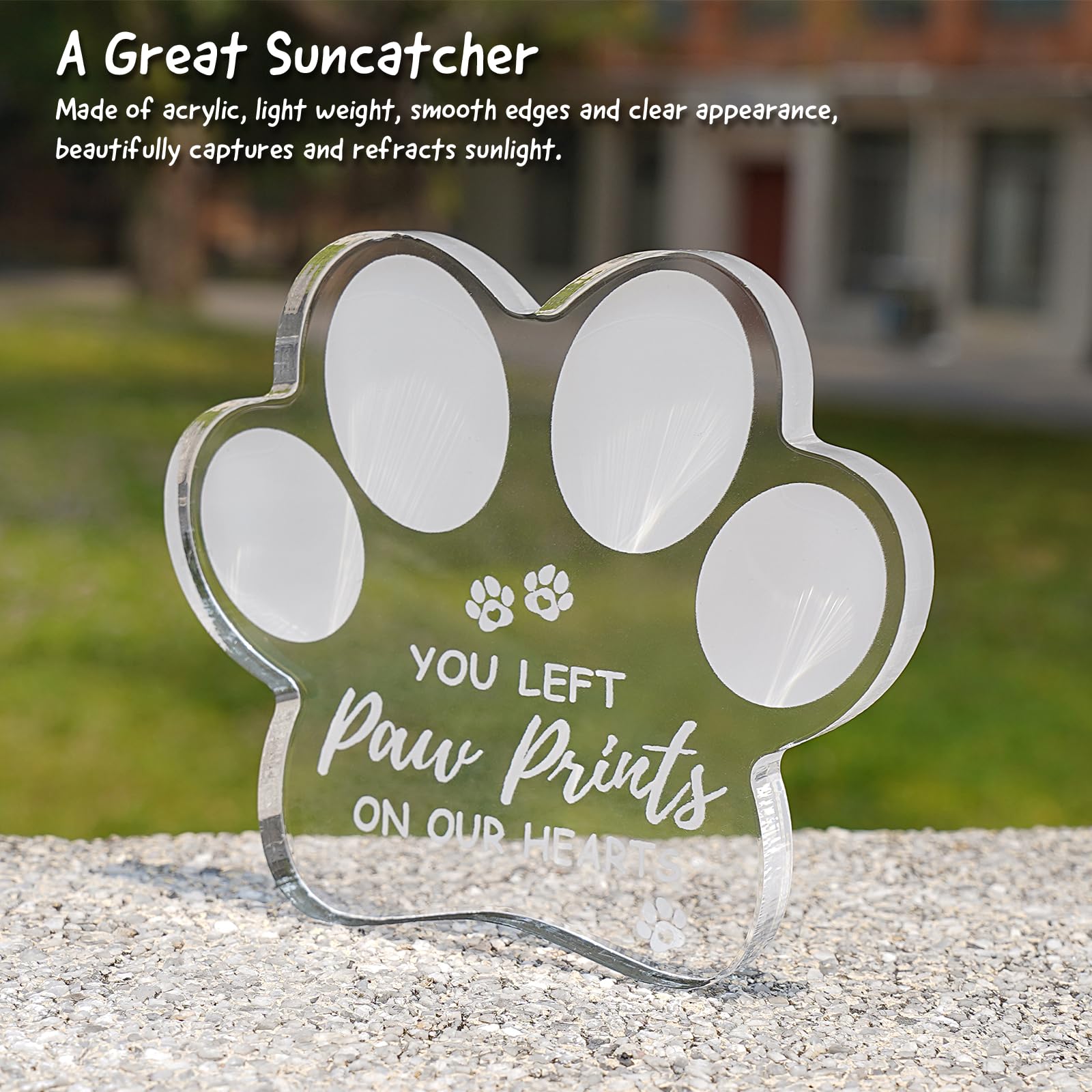 PongTay paw-print memorial ornament as a warm tribute to a pet.