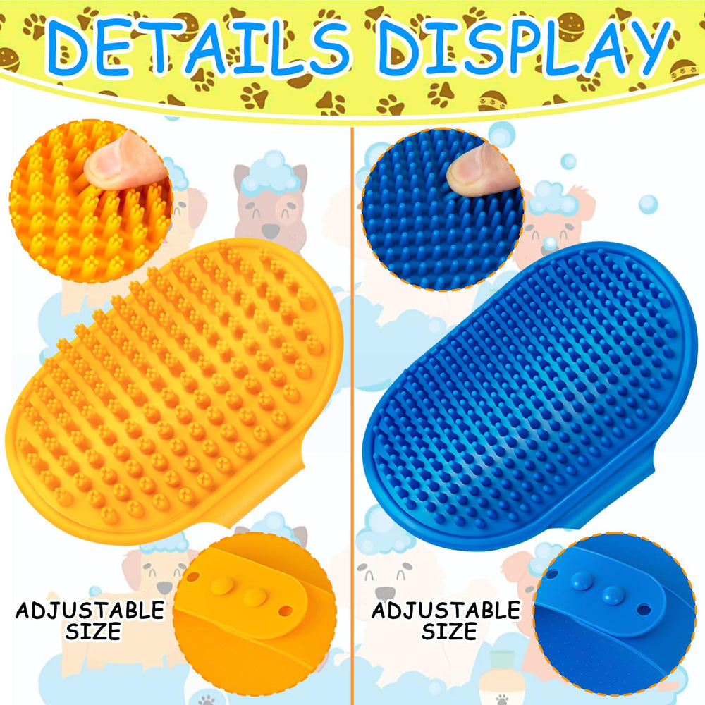 Ponpon bath kit includes 3 scrubbers and 4 toothbrushes for versatile grooming routines