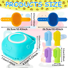 Ponpon adjustable-ring-handle bath brush offers a comfortable grip for extended brushing sessions
