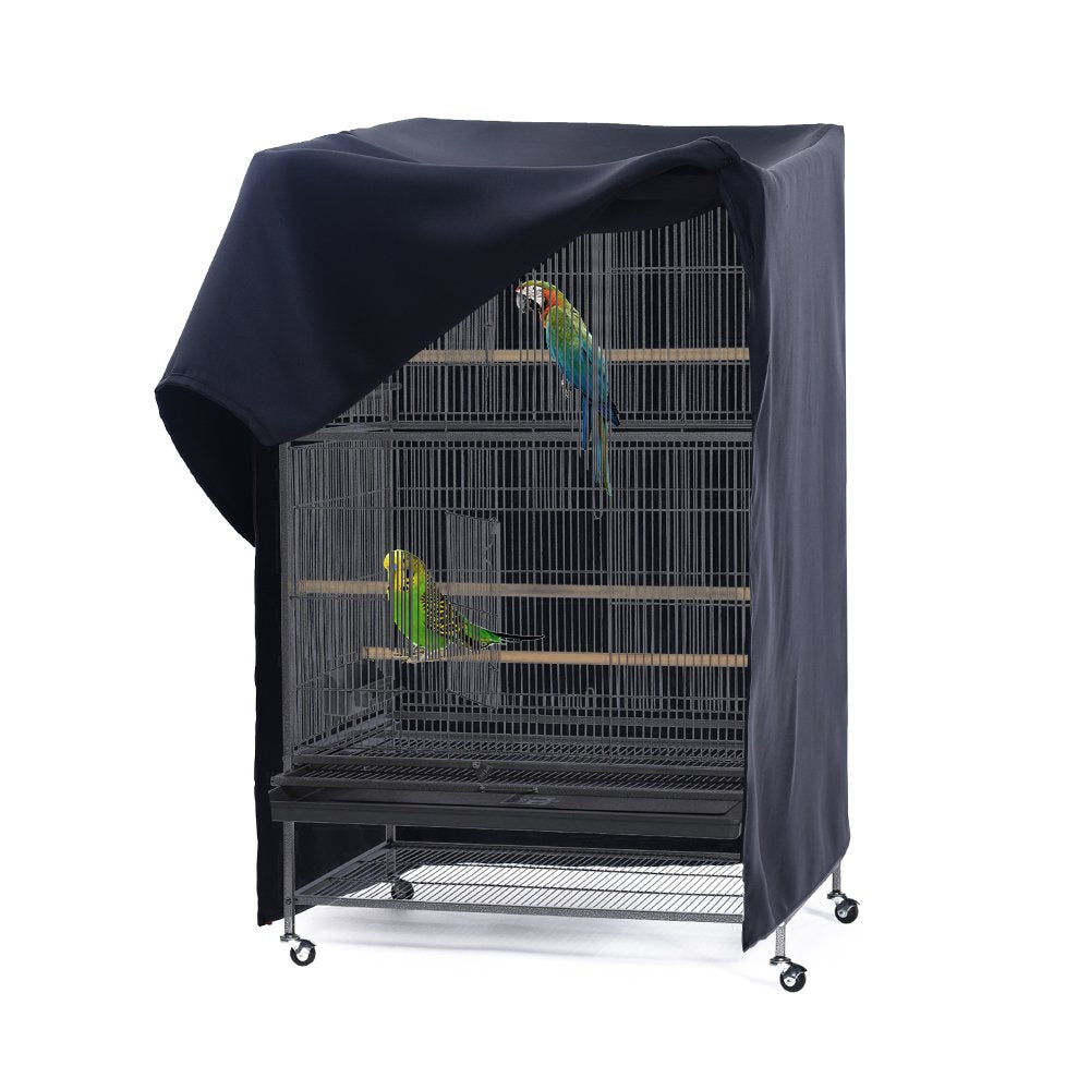 PONY DANCE birdcage cover front panel lets light adjust for peaceful sleep.