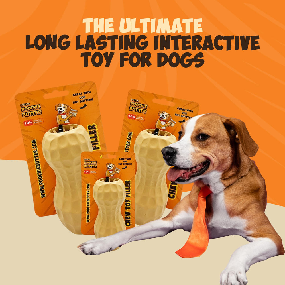 Poochie Butter medium chew toy with secure grip for steady training sessions