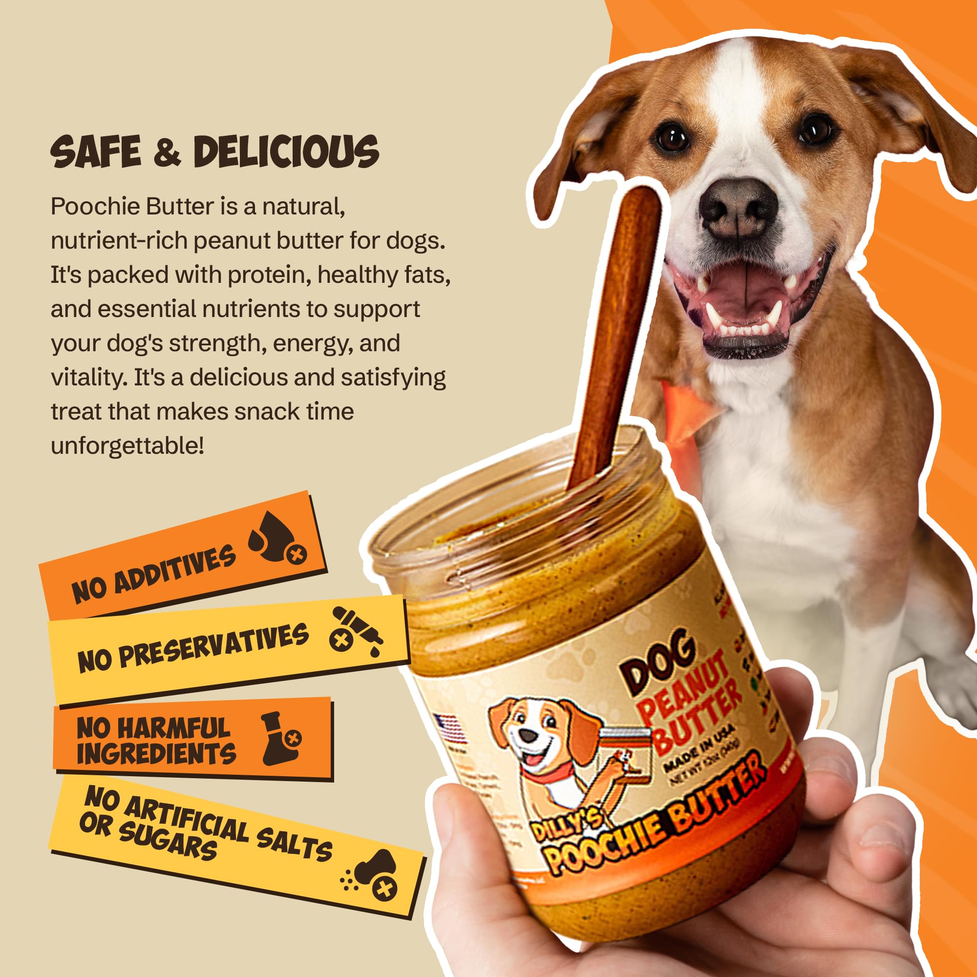 Poochie Butter train reward—enables positive reinforcement during training and interactive play.