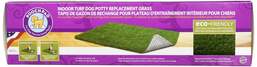 PoochPad rapid flow drainage turf 16x24 mat supports quick cleanup and odor control.
