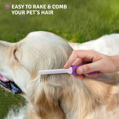 POODLIE detangler comb short teeth closeup for fast knot release