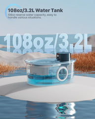 POOEKEN wireless cat fountain induction mode demonstrates hands-free hydration.