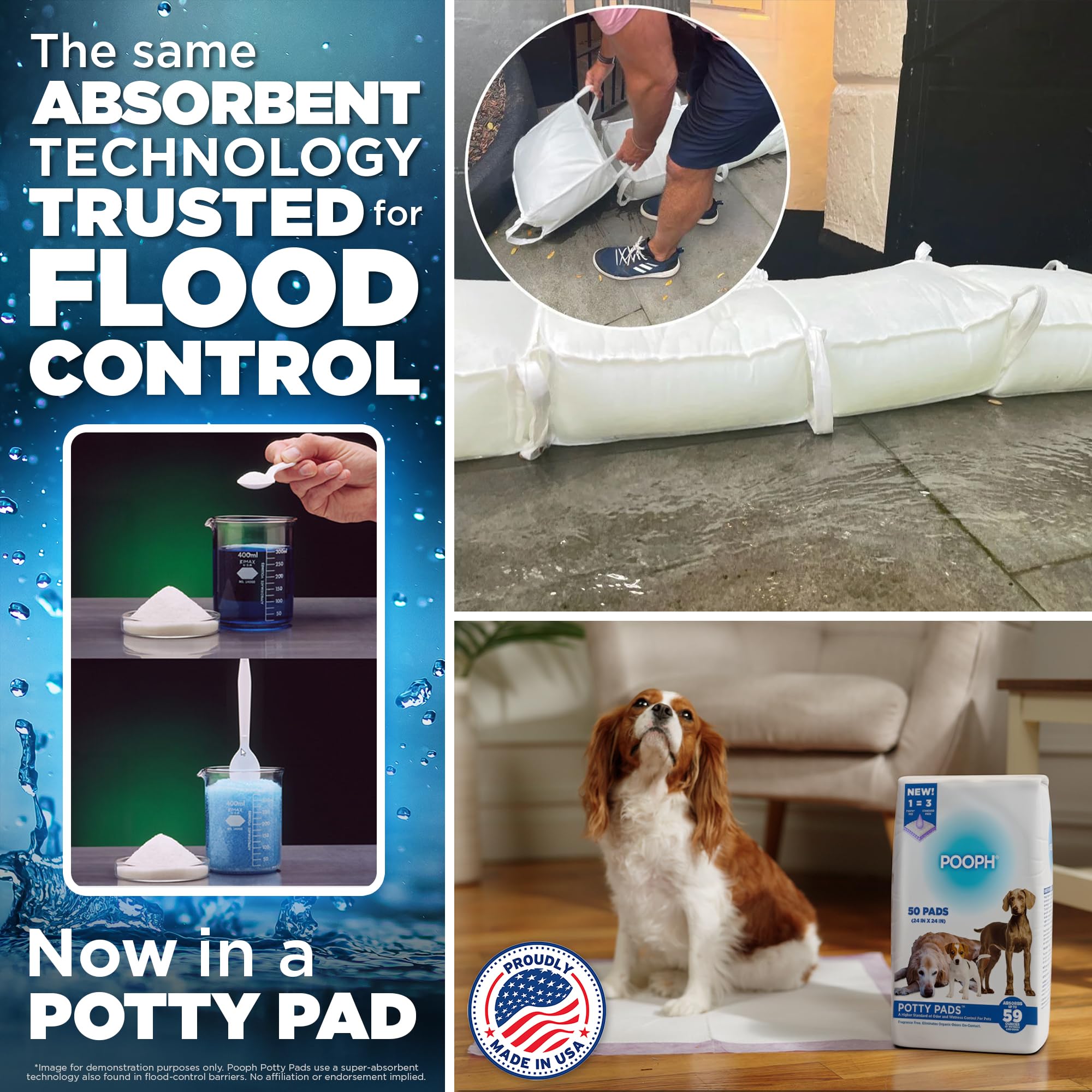 POOPH Potty Pad reduces tracking to keep floors neat