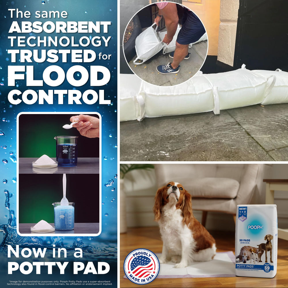 POOPH Potty Pad reduces tracking to keep floors neat