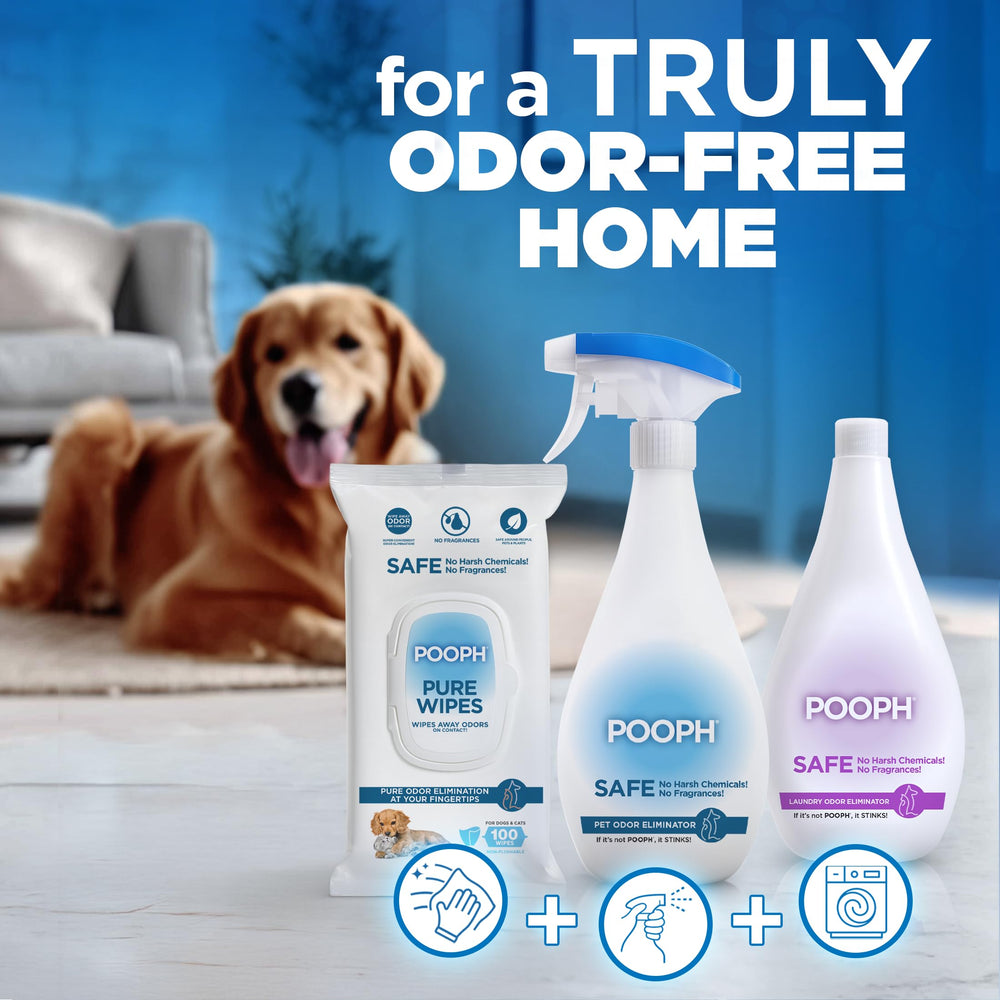 POOPH Pure Wipes for crates and cages during travel
