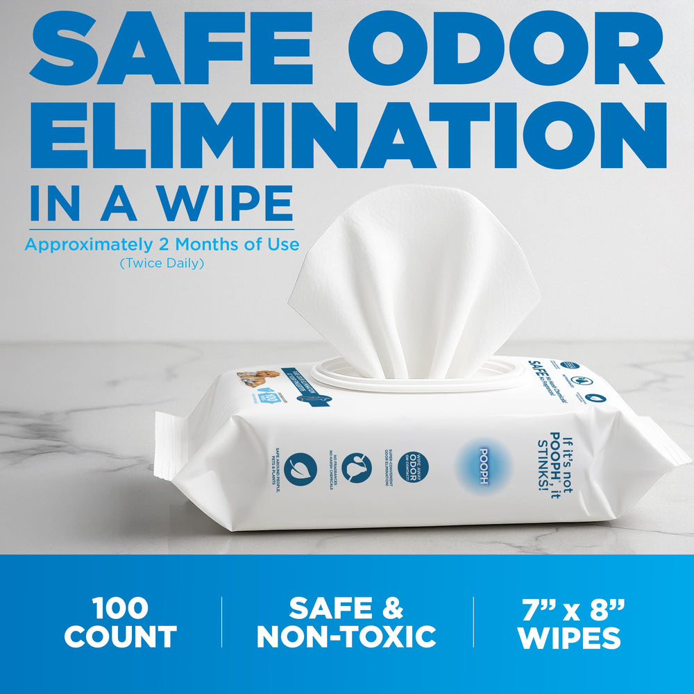 POOPH Pure Wipes texture close-up shows fibers lifting residues for gentle cleaning