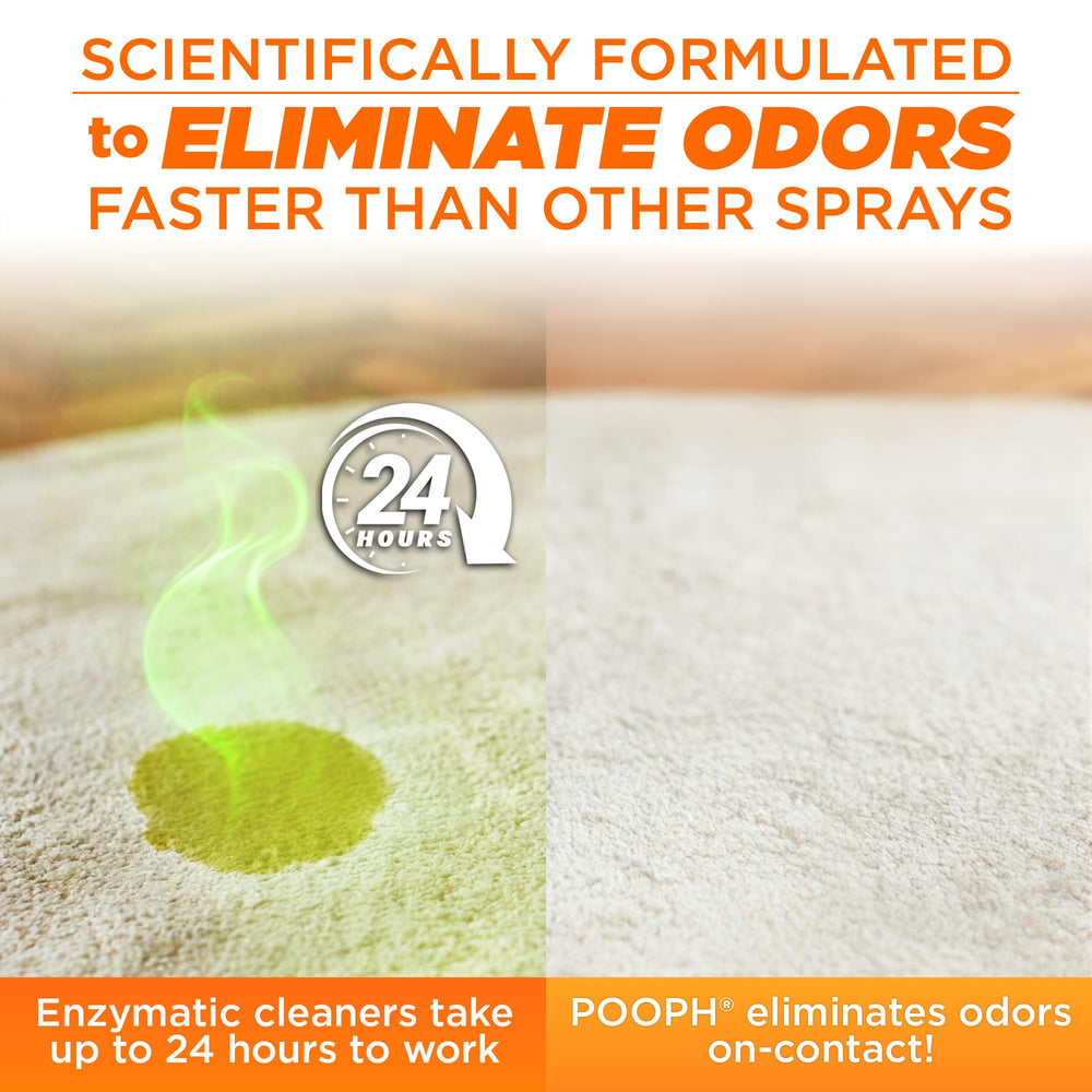 POOPH Kitty Odor Eliminator safe around humans, pets, and plants in home use.