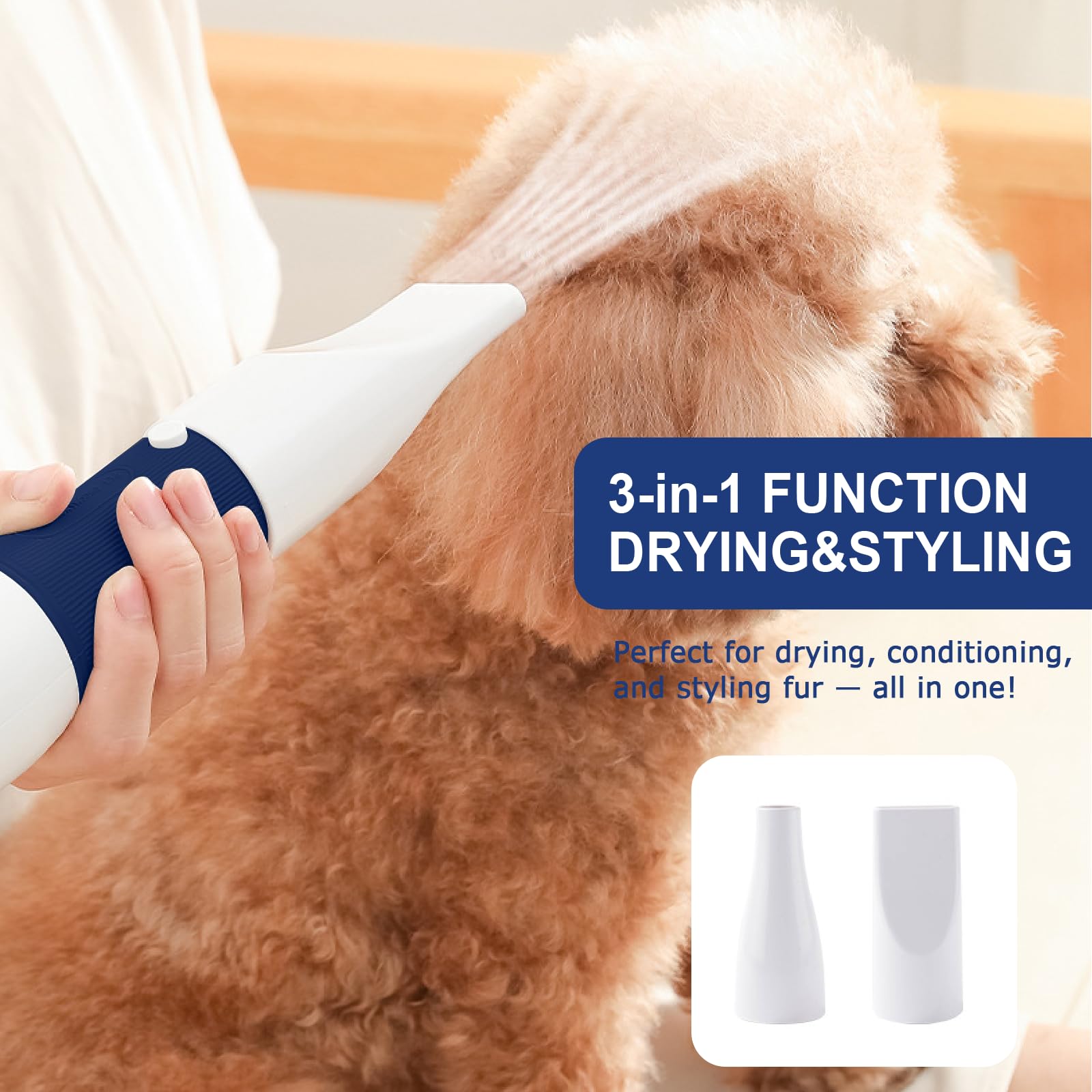 POPET 3-in-1 dryer includes overheat protection for safer sessions.