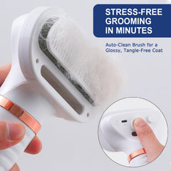 POPET 3-in-1 mat-remover capability highlights efficient coat tidying between baths.