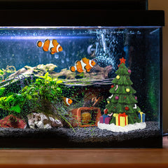 POPETPOP artificial resin aquarium tree enhances decor while providing shade and exploration space for small fish