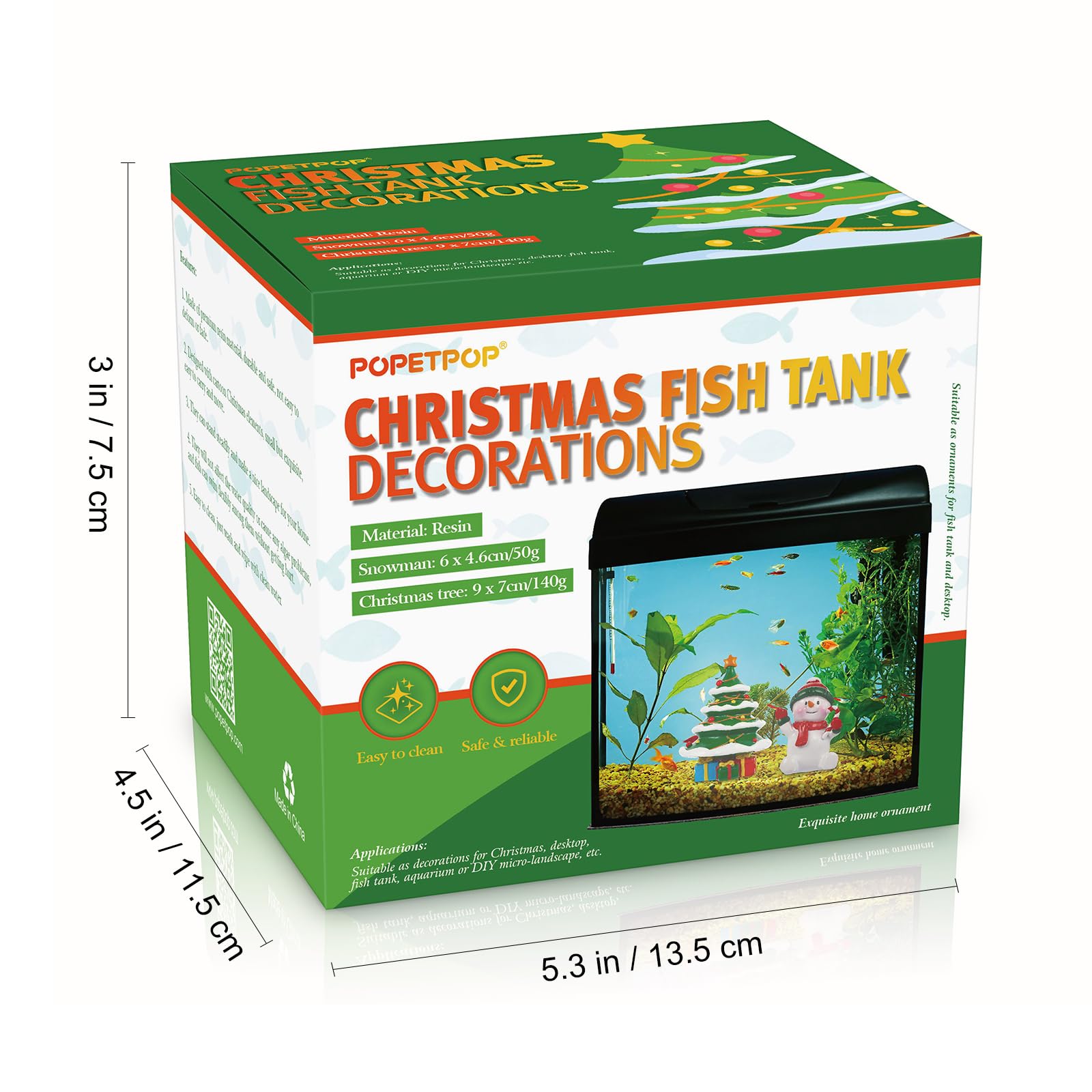 POPETPOP festive aquarium scene creates an eye-catching focal point for watchers