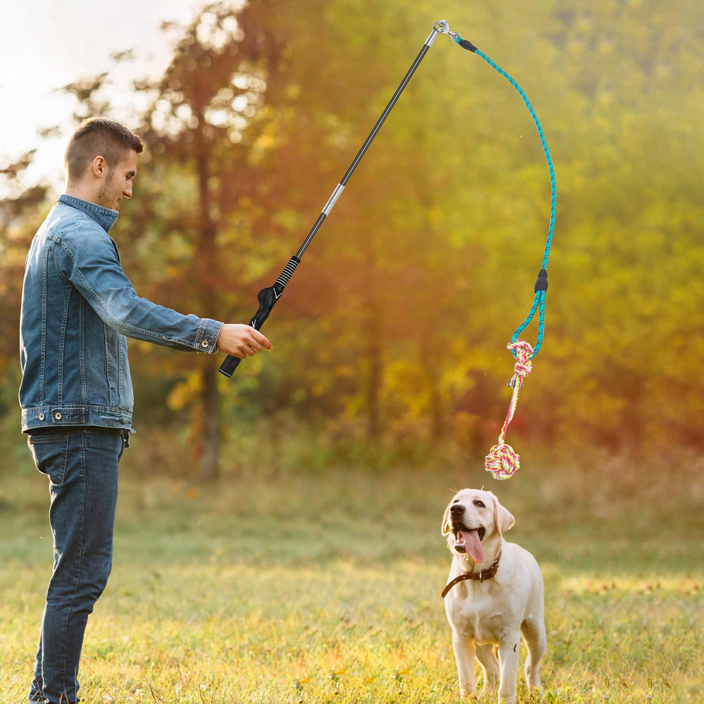 Popoko Flirt Pole medium-dog-action supports active exercise and obedience practice.