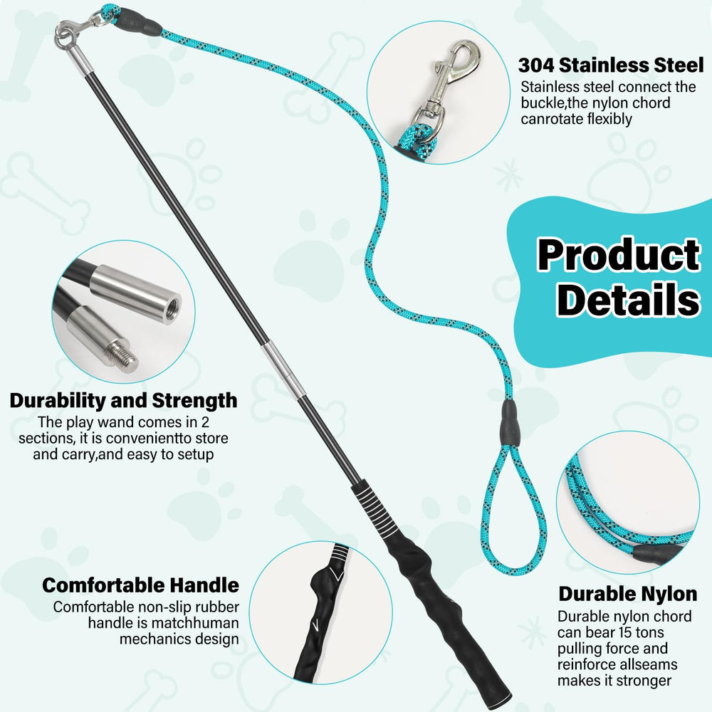 Popoko Flirt Pole outdoor training setup enables quick backyard workouts.