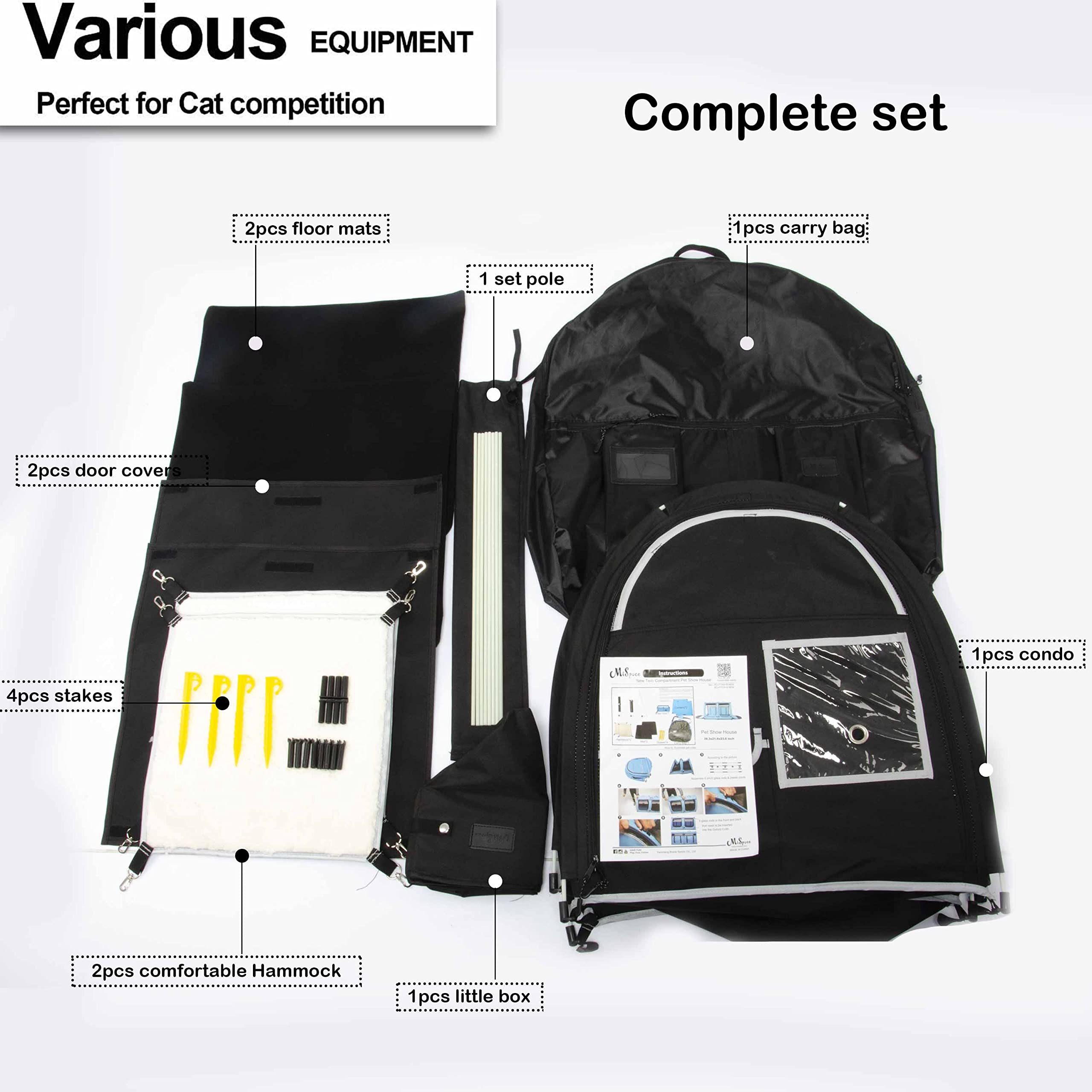 Porayhut Mispace two-compartment layout for two cats