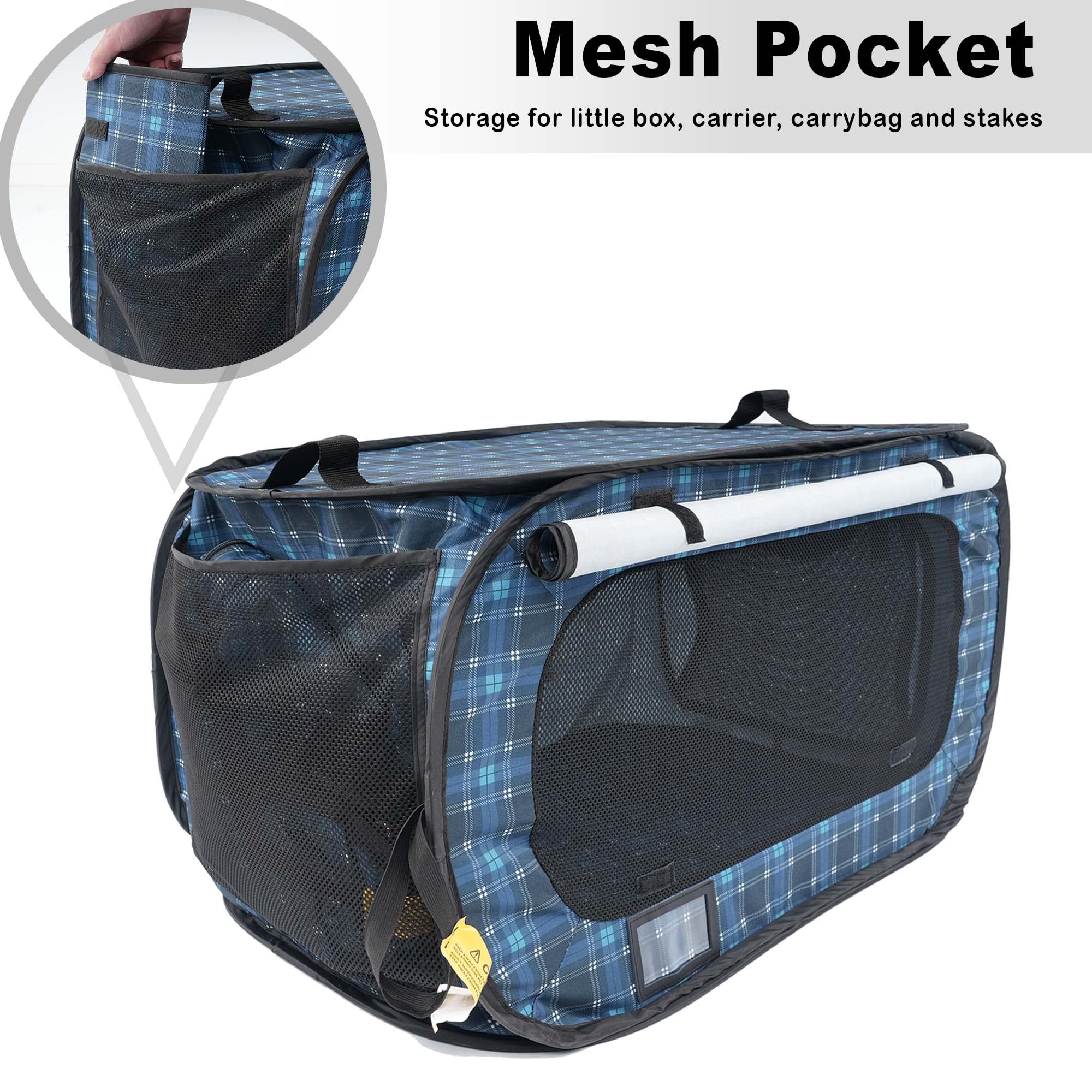 Porayhut high-density mesh ensures breathable ventilation for pets