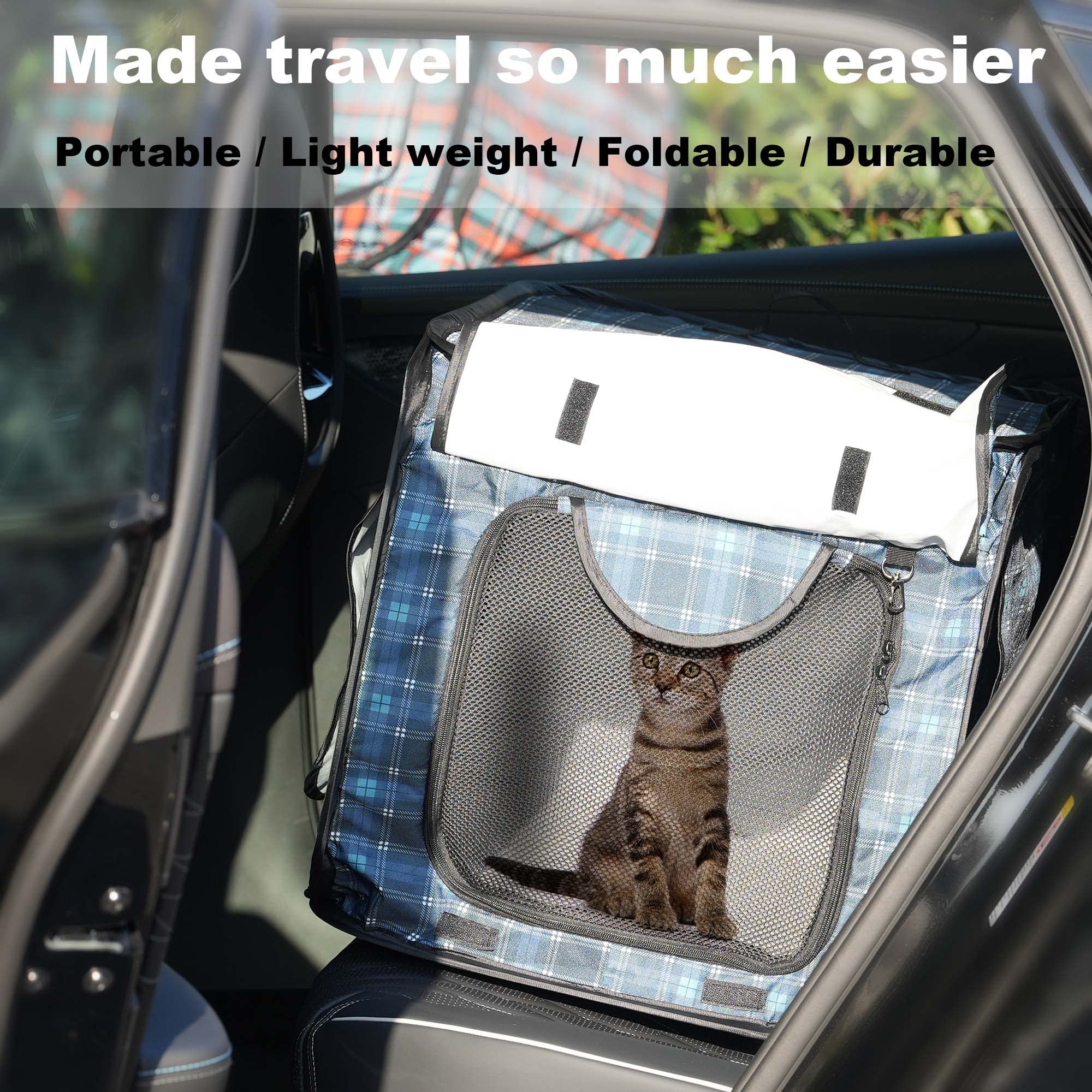 Porayhut interior includes washable cushion and foldable litter box for comfort