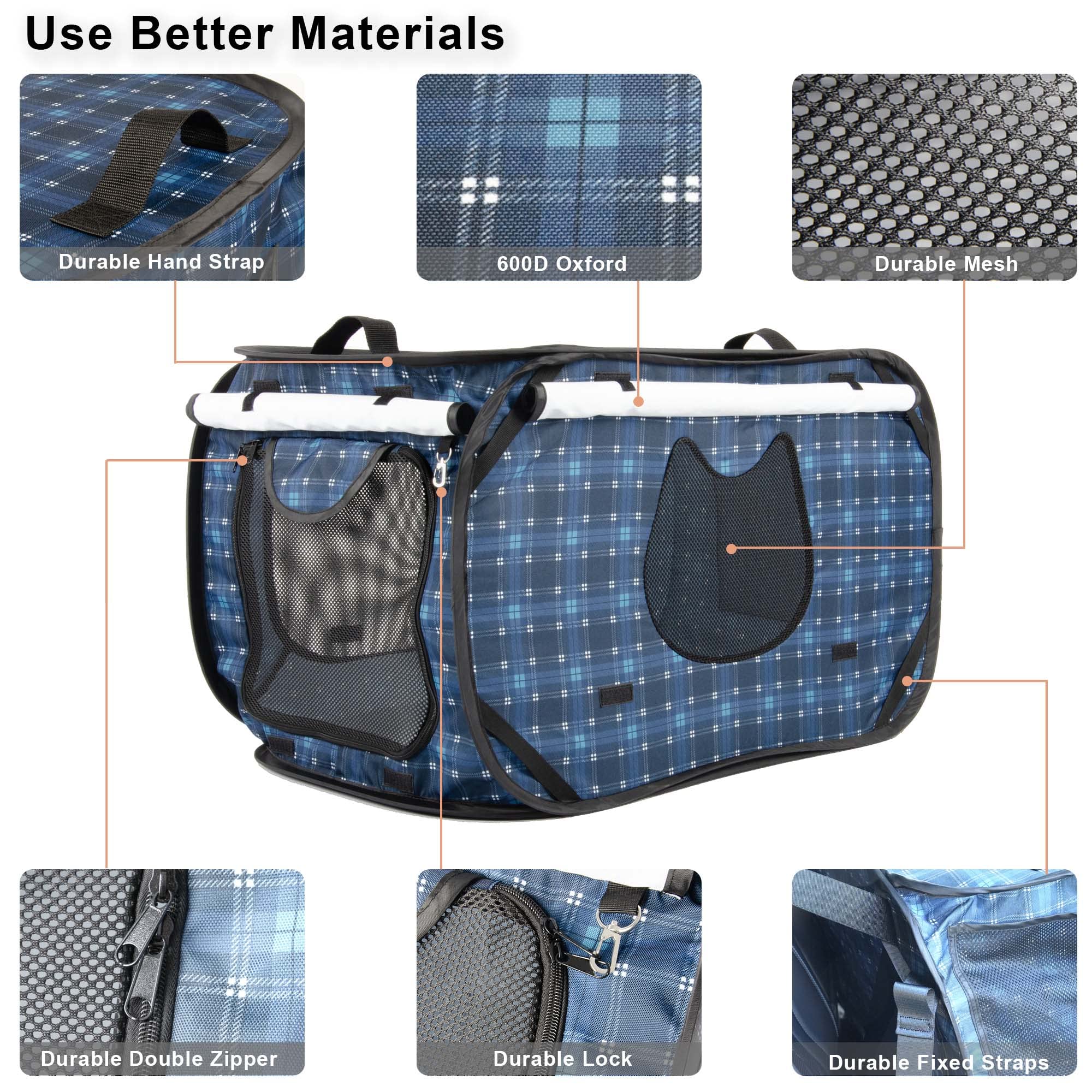 Porayhut steel frame and tear-resistant fabric provide reliable security