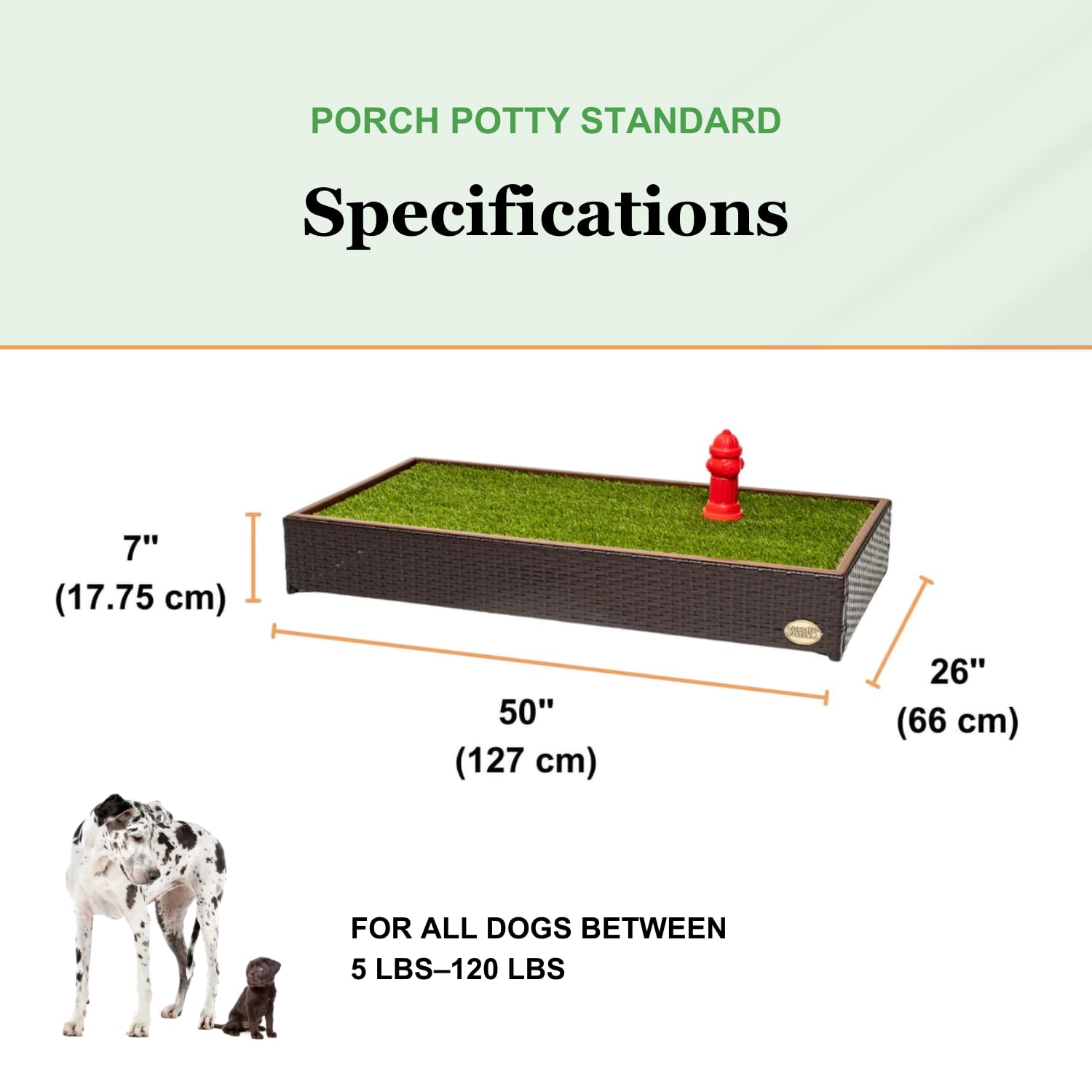 Porch Potty durable design image communicates long-lasting, stylish addition.