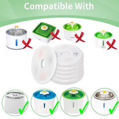 Porens 3L Flower Water Dispenser compatibility filter keeps fountain flow-ready.
