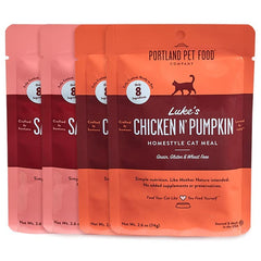 Portland Pet Food Company cat pouch chicken-1—protein-rich meal for picky eaters.