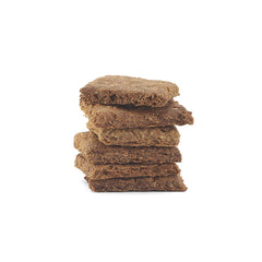 Portland Pet Food Company Pumpkin Brew Biscuit close-up - crunchy texture for dogs.