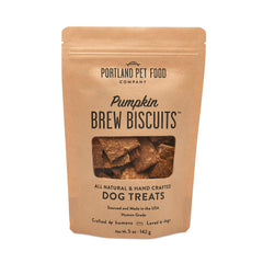 Portland Pet Food Company Pumpkin Brew Biscuit pack - all-natural dog snack.
