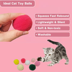 POSAPET golf sponge feather balls invite soft swats and gentle fetch.
