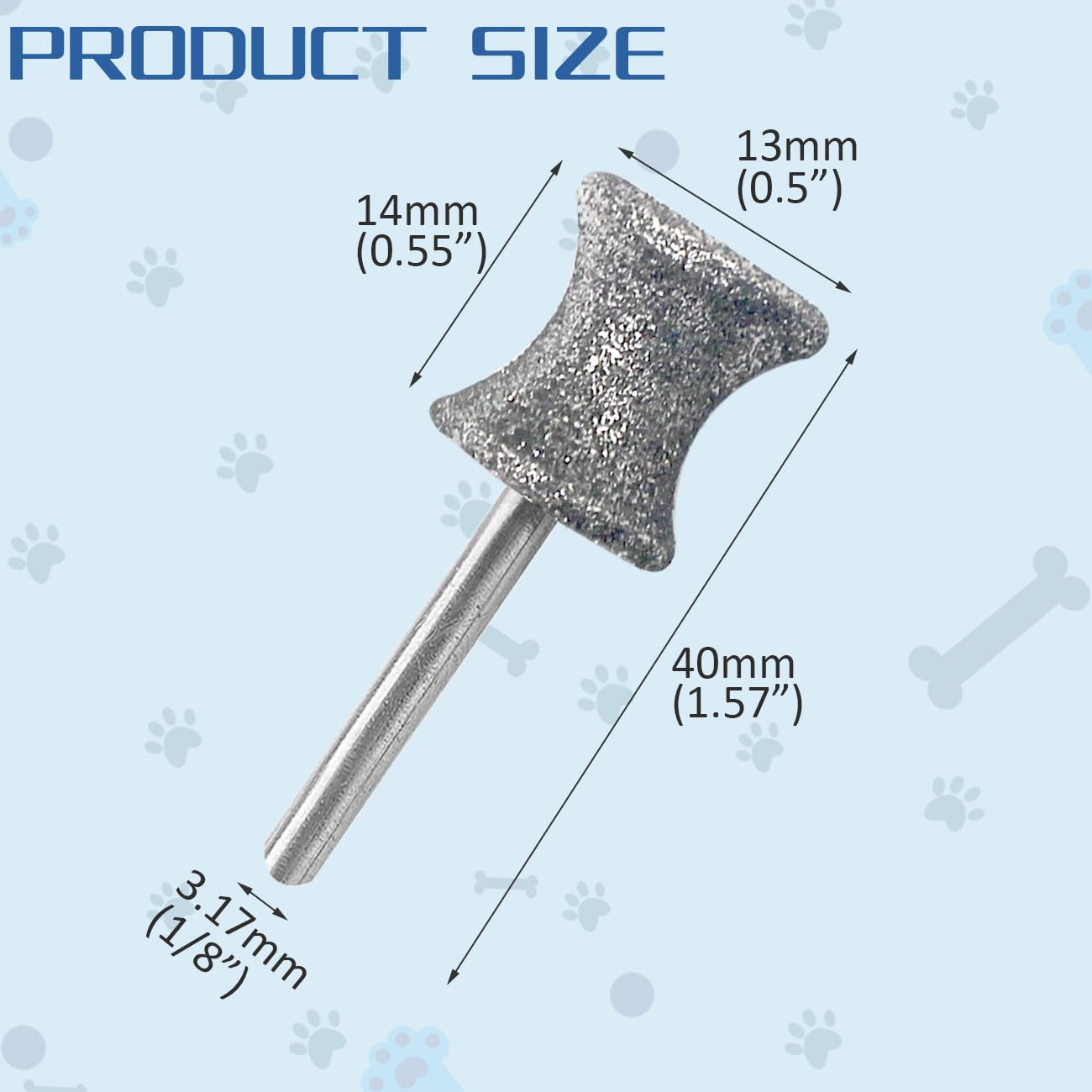 Posinda diamond dog nail grinder head two-pack ready for grooming