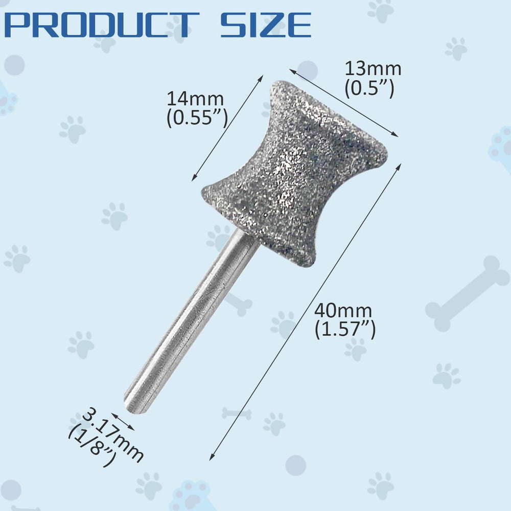 Posinda diamond dog nail grinder head two-pack ready for grooming