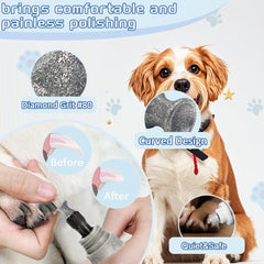 Posinda Dremel-compatible nail grinder bits 1/8 inch shank in use on pets