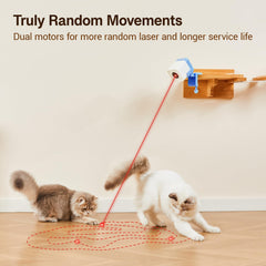 Potaroma cat laser toy dual-motor close-up highlights long-lasting build for extended interactive sessions