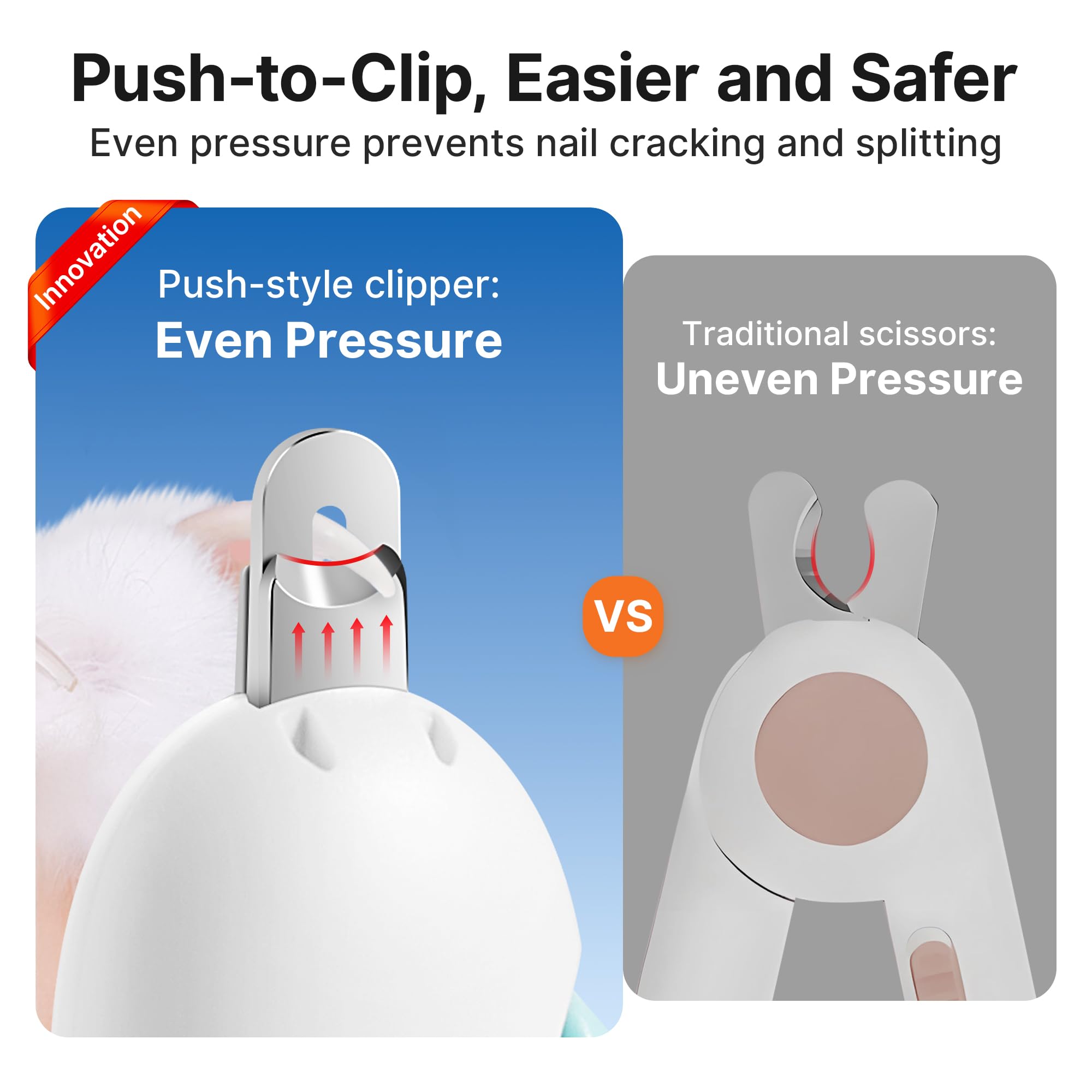 Potaroma clipper with locking-mechanism ensures safe storage and travel protection.