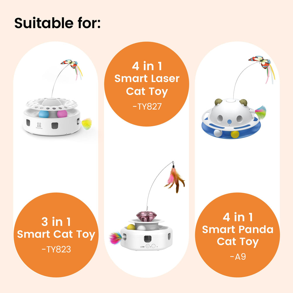 Potaroma 3in1 cat toy track balls encourages chasing and interactive playtime