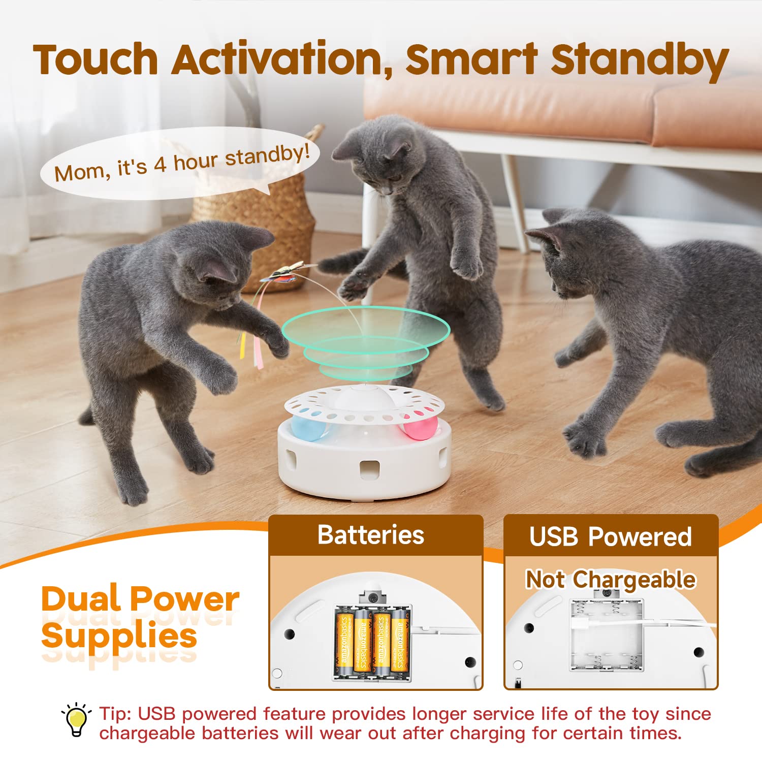 Potaroma indoor exercise kicker keeps cats active with interactive play.