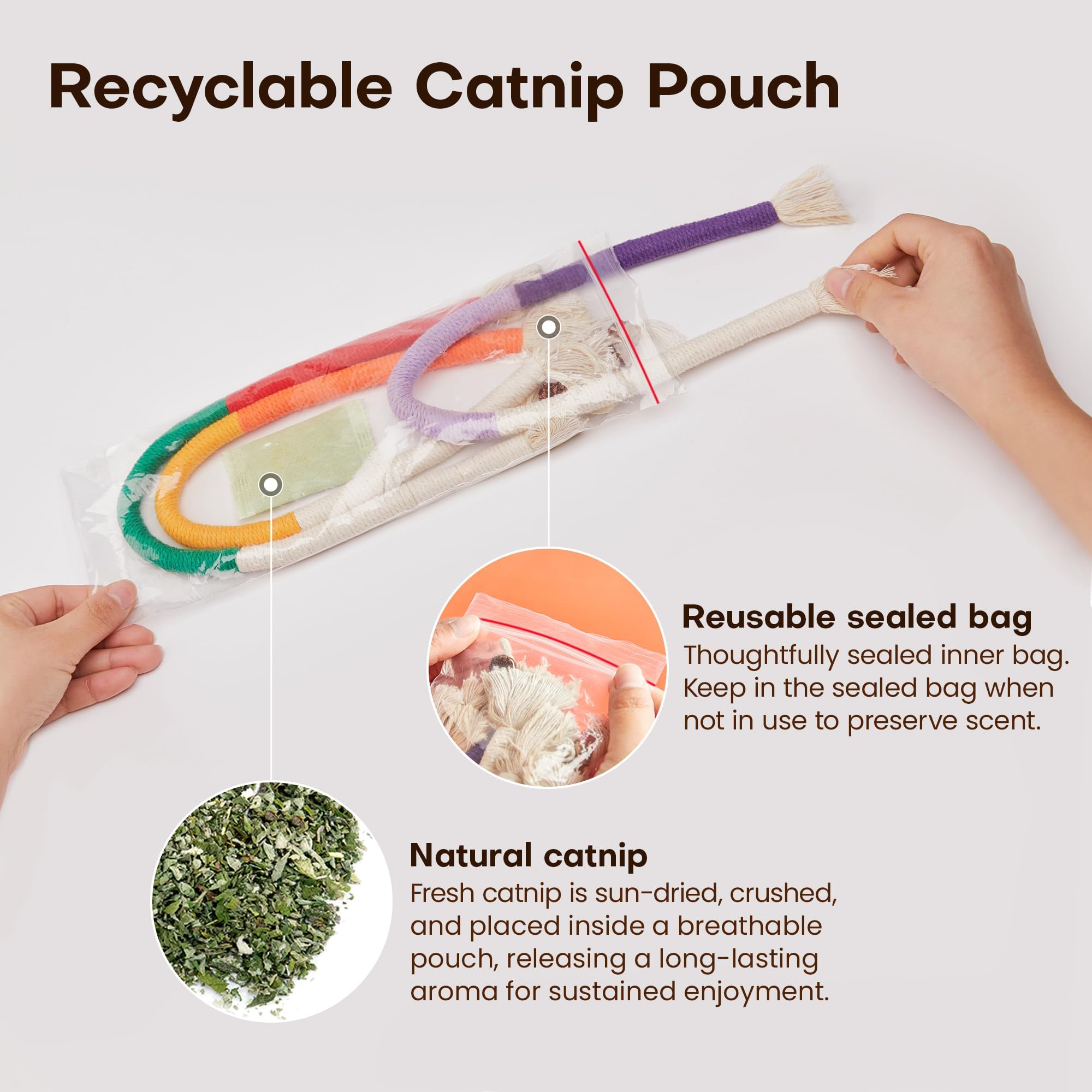 Potaroma safe organic cotton – metal-free toys for all breeds.