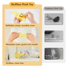 Potaroma stuffless design ensures mess-free play and easy cleaning after adventures