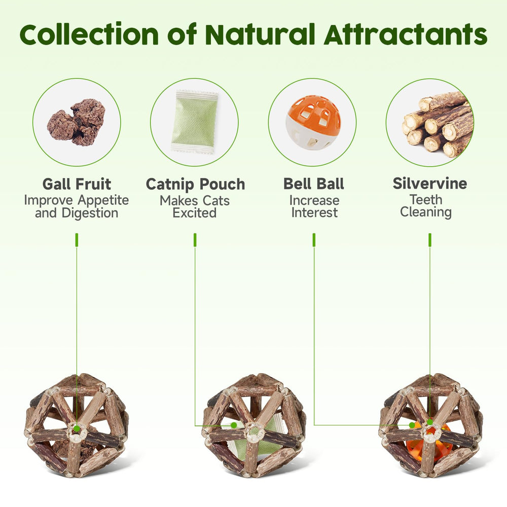 Potaroma catnip ball close-up highlighting inviting scent for curious cats