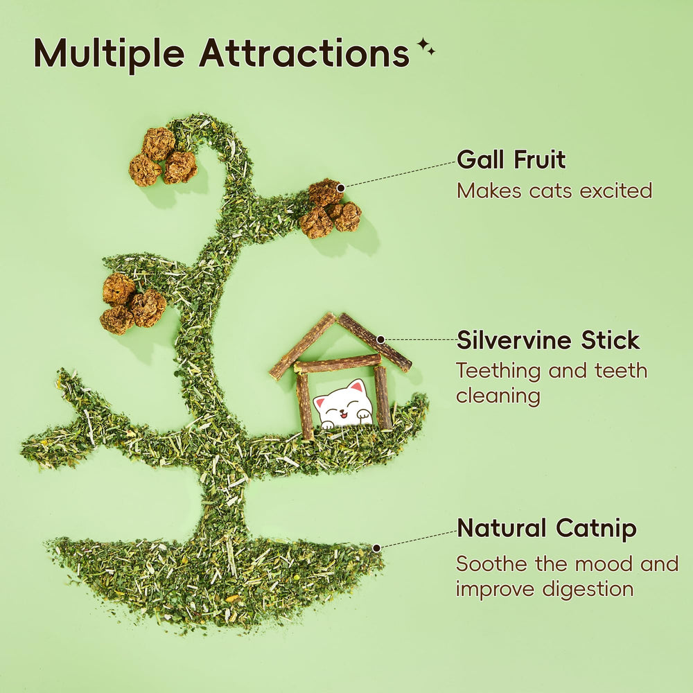 Potaroma catnip-sticks-closeup highlights natural enrichment for playful chewing.