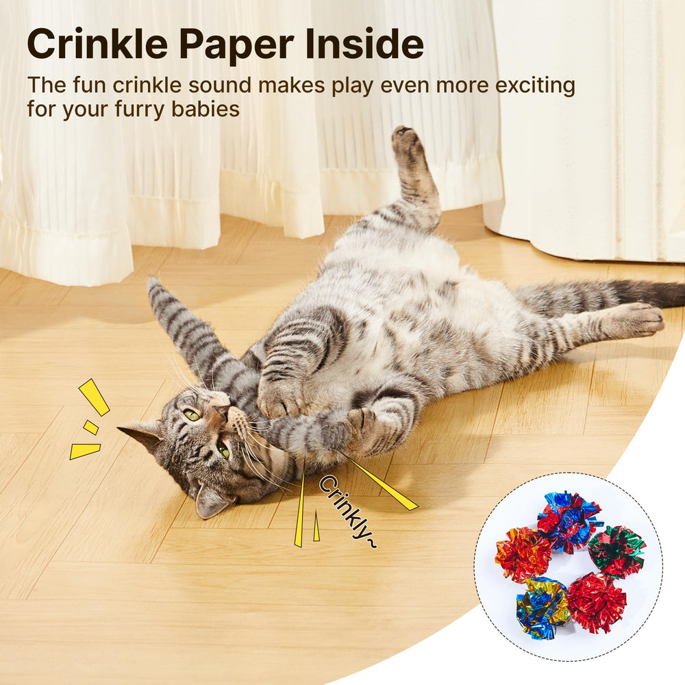 Potaroma crinkle paper inside delivers engaging sound to attract attention.