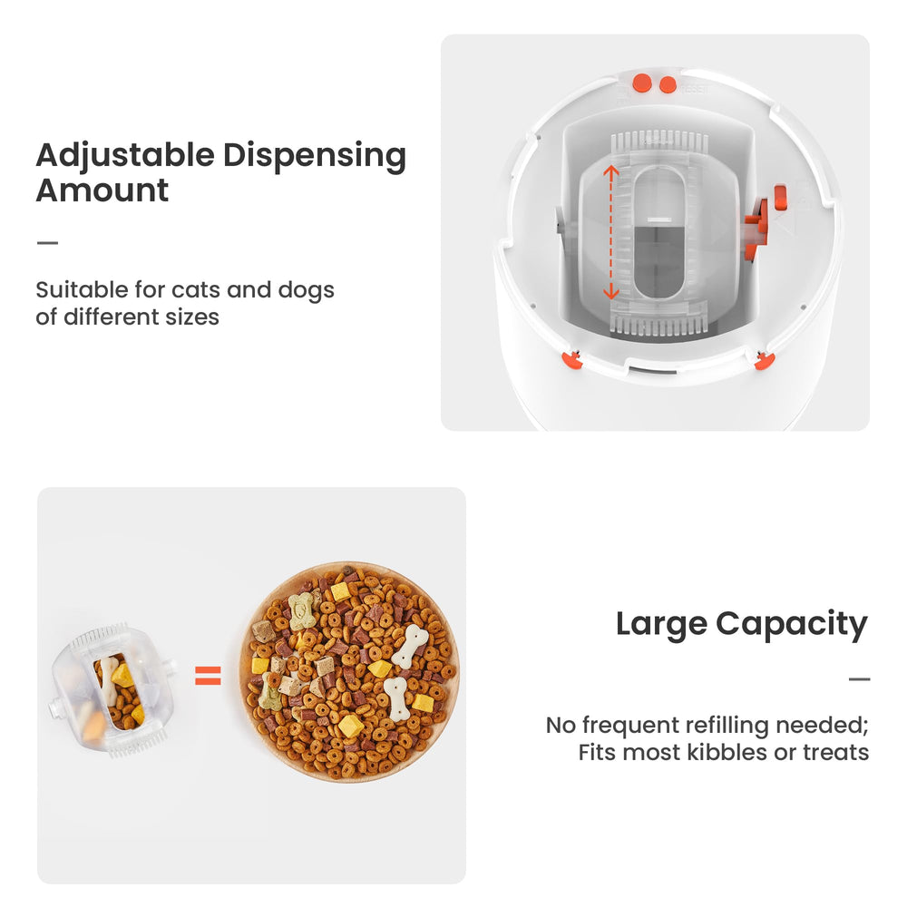 Potaroma dog puzzle feeder large capacity container for extended play sessions.