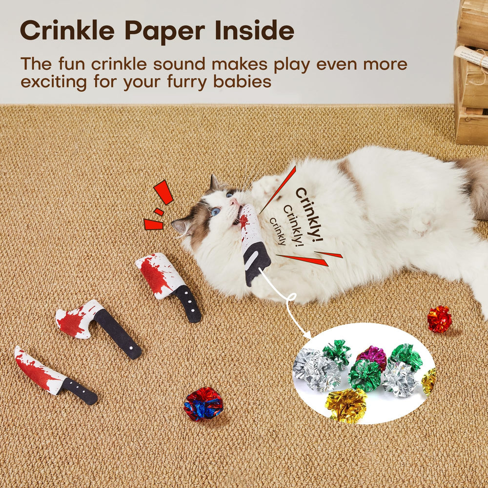 Potaroma durable cat toy material withstands bites and claws